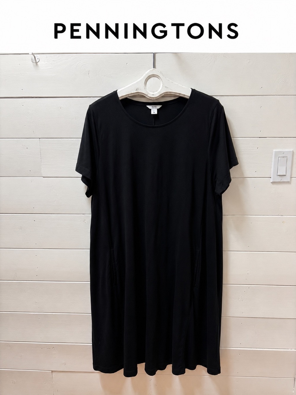 Penningtons T-Shirt Dress – Black – Size 2X